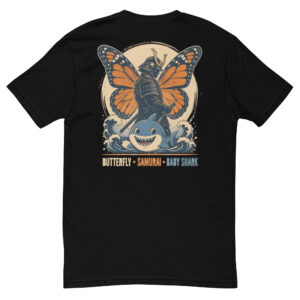 Butterfly - Samurai - Baby Shark T-Shirt