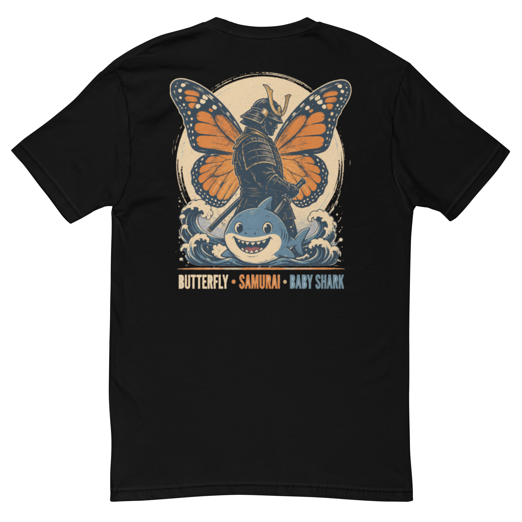 Butterfly - Samurai - Baby Shark T-Shirt